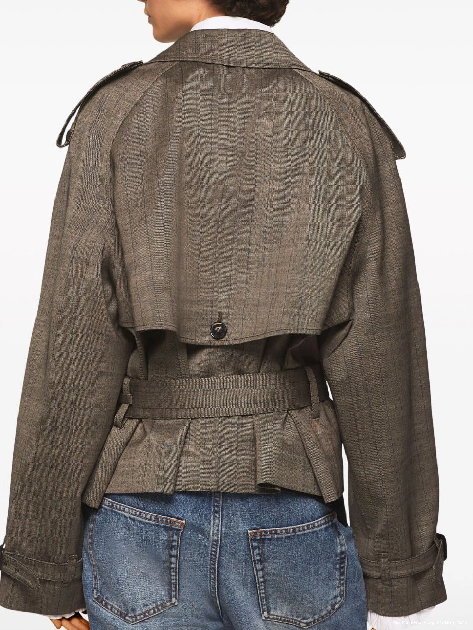 Affordable Stella Wales of McCartney Women jacket Prince check-print 0803